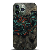 iPhone 13 Pro Max Wood Live Edge Phone Case - Maya (Green, 801492)