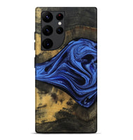 Galaxy S22 Ultra Wood Live Edge Phone Case - Saige (Blue, 801496)