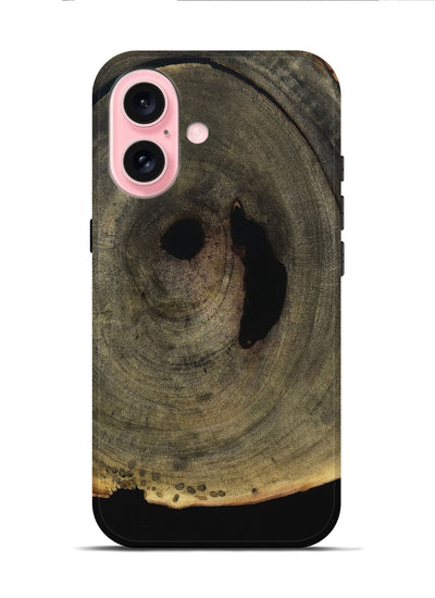 iPhone 16 Wood Live Edge Phone Case - Buffy (Wood Burl, 801498)