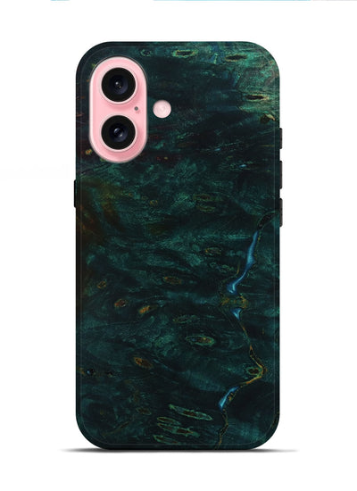 iPhone 16 Wood Live Edge Phone Case - Shmuel (Wood Burl, 801501)