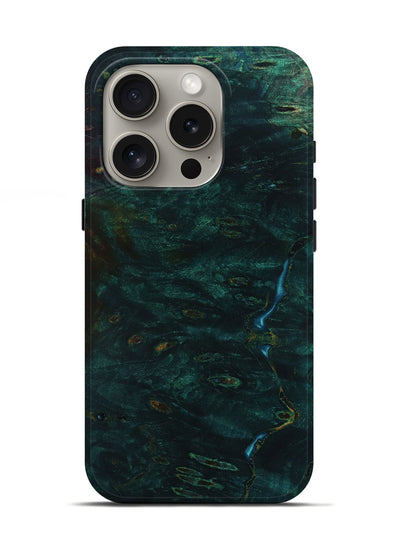 iPhone 16 Pro Wood Live Edge Phone Case - Shmuel (Wood Burl, 801501)