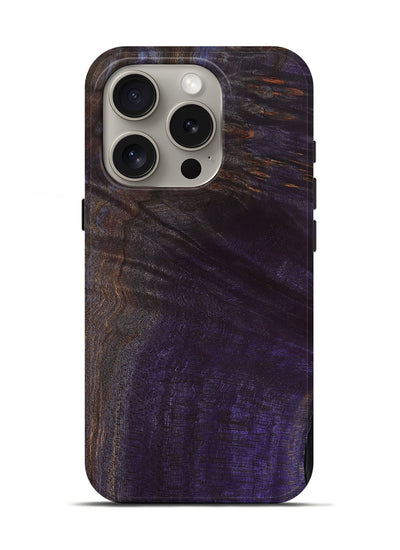 iPhone 16 Pro Wood Live Edge Phone Case - Kenley (Wood Burl, 801502)
