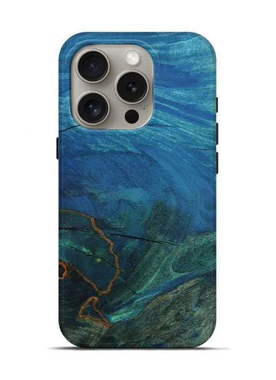 iPhone 16 Pro Wood Live Edge Phone Case - Evert (Wood Burl, 801503)