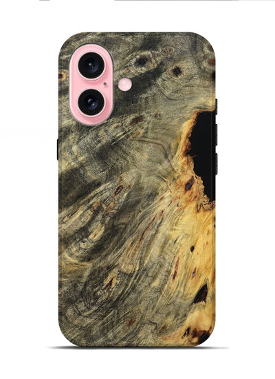 iPhone 16 Wood Live Edge Phone Case - Trudy (Wood Burl, 801504)