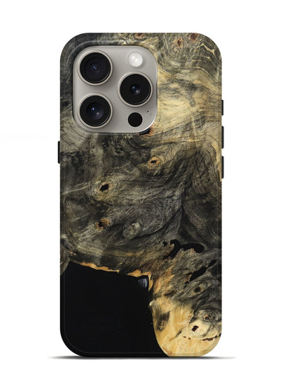 iPhone 16 Pro Wood Live Edge Phone Case - Barbara (Wood Burl, 801505)