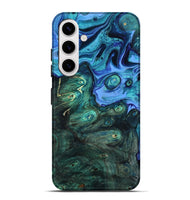 Galaxy S25 Plus Wood Live Edge Phone Case - Keshia (Blue, 801507)