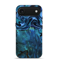 iPhone 17 Air Wood Live Edge Phone Case - Mekhi (Blue, 801510)