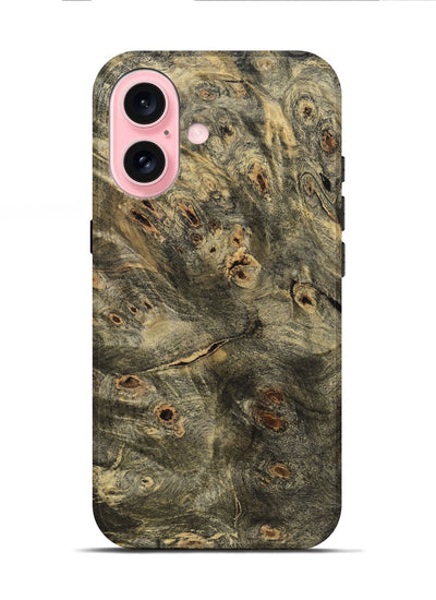 iPhone 16 Wood Live Edge Phone Case - Grant (Wood Burl, 801517)