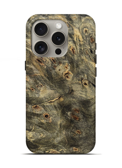 iPhone 16 Pro Wood Live Edge Phone Case - Grant (Wood Burl, 801517)