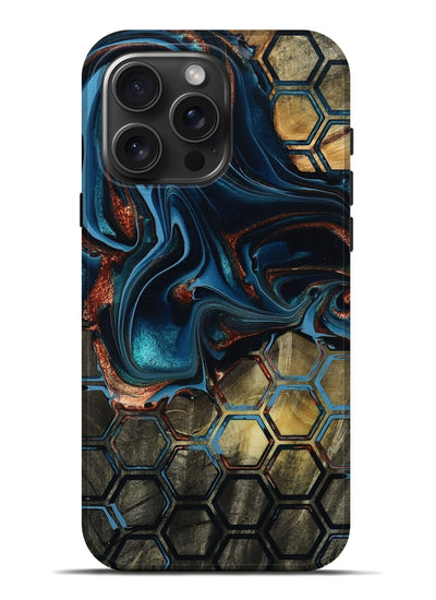 iPhone 16 Pro Max Wood Live Edge Phone Case - Vena (Pattern, 801519)