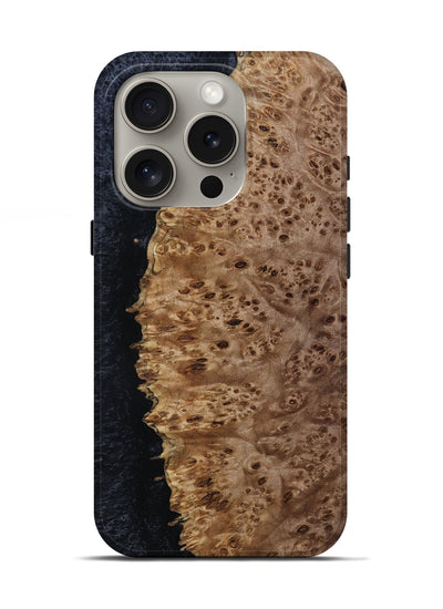 iPhone 16 Pro Wood Live Edge Phone Case - Ernest (Wood Burl, 801521)