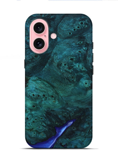 iPhone 16 Wood Live Edge Phone Case - Jocelyn (Wood Burl, 801522)