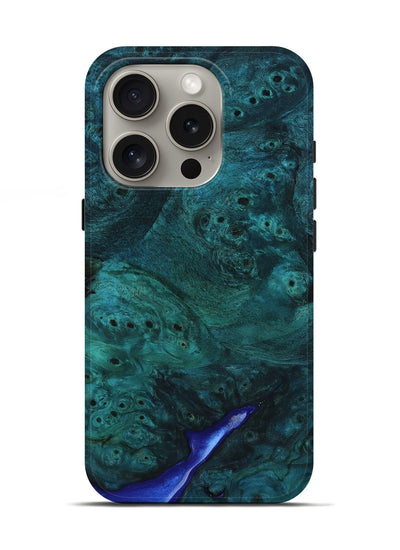 iPhone 16 Pro Wood Live Edge Phone Case - Jocelyn (Wood Burl, 801522)