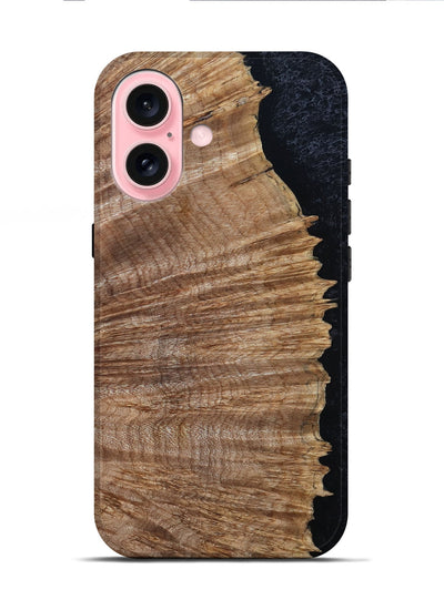 iPhone 16 Wood Live Edge Phone Case - Otho (Wood Burl, 801523)