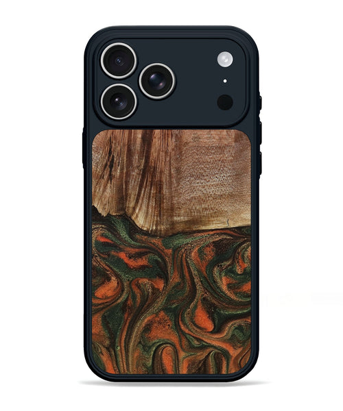 iPhone 17 Pro Max Wood Phone Case - Justus (Green, 801532)