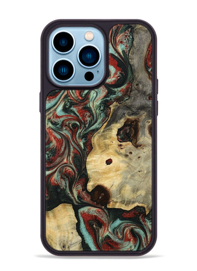 iPhone 14 Pro Max Wood Phone Case - Florida (Green, 801540)