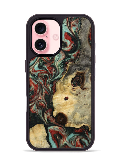 iPhone 16 Wood Phone Case - Florida (Green, 801540)