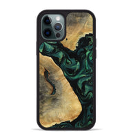 iPhone 12 Pro Max Wood Phone Case - Erykah (Green, 801541)