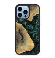 iPhone 14 Pro Max Wood Phone Case - Erykah (Green, 801541)