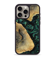 iPhone 15 Pro Max Wood Phone Case - Erykah (Green, 801541)
