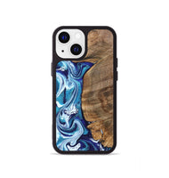 iPhone 13 mini Wood Phone Case - Chrissy (Blue, 801556)