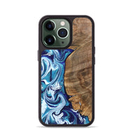 iPhone 13 Pro Wood Phone Case - Chrissy (Blue, 801556)
