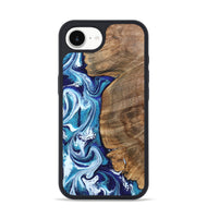 iPhone 16e Wood Phone Case - Chrissy (Blue, 801556)