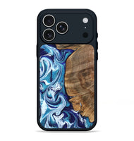 iPhone 17 Pro Max Wood Phone Case - Chrissy (Blue, 801556)