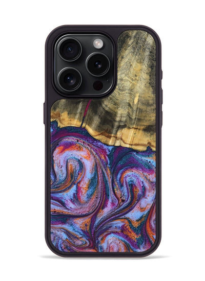 iPhone 15 Pro Wood Phone Case - Anakin (Blue, 801559)