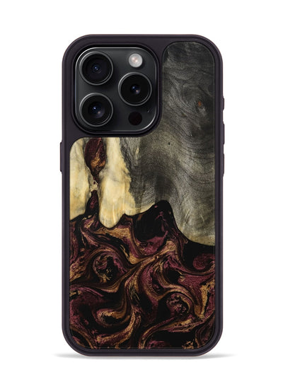 iPhone 15 Pro Wood Phone Case - Rosina (Purple, 801622)