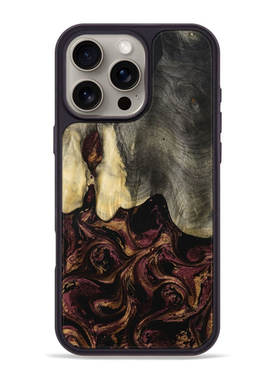 iPhone 16 Pro Max Wood Phone Case - Rosina (Purple, 801622)