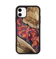 iPhone 11 Wood Phone Case - Andy (Red, 801623)