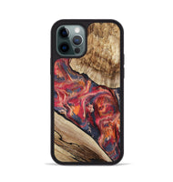iPhone 12 Pro Wood Phone Case - Andy (Red, 801623)