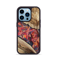 iPhone 14 Pro Wood Phone Case - Andy (Red, 801623)