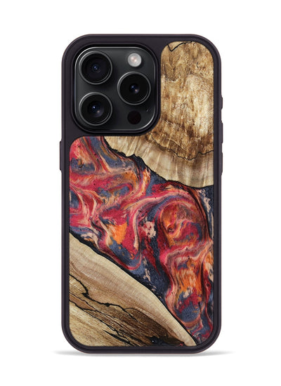 iPhone 15 Pro Wood Phone Case - Andy (Red, 801623)