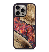 iPhone 16 Pro Max Wood Phone Case - Andy (Red, 801623)