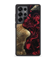 Galaxy S25 Ultra Wood Phone Case - Mat (Red, 801626)