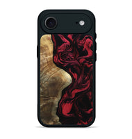 iPhone 17 Air Wood Phone Case - Mat (Red, 801626)