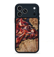iPhone 17 Pro Max Wood Phone Case - Stacy (Red, 801632)