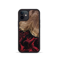 iPhone 12 mini Wood Phone Case - Vihaan (Red, 801633)