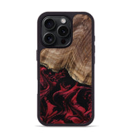iPhone 16 Pro Wood Phone Case - Vihaan (Red, 801633)