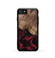 iPhone SE Wood Phone Case - Vihaan (Red, 801633)