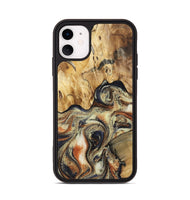 iPhone 11 Wood Phone Case - Ares (Black & White, 801634)
