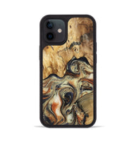 iPhone 12 Wood Phone Case - Ares (Black & White, 801634)