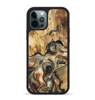 iPhone 12 Pro Max Wood Phone Case - Ares (Black & White, 801634)