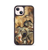 iPhone 14 Wood Phone Case - Ares (Black & White, 801634)