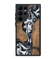 Galaxy S22 Ultra Wood Phone Case - Rick (Black & White, 801635)