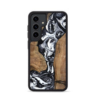 Galaxy S24 Wood Phone Case - Rick (Black & White, 801635)