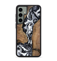Galaxy S24 Plus Wood Phone Case - Rick (Black & White, 801635)