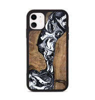 iPhone 11 Wood Phone Case - Rick (Black & White, 801635)